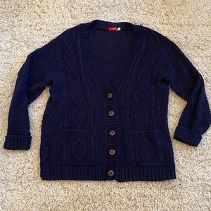 remel London women's  cardigan, navy, size xxl